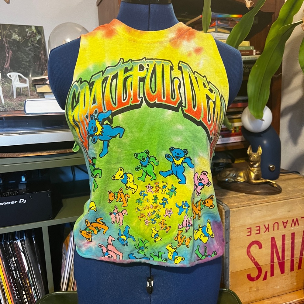 Grateful Dead Tie-Dye Tank Top with Dancing Bears